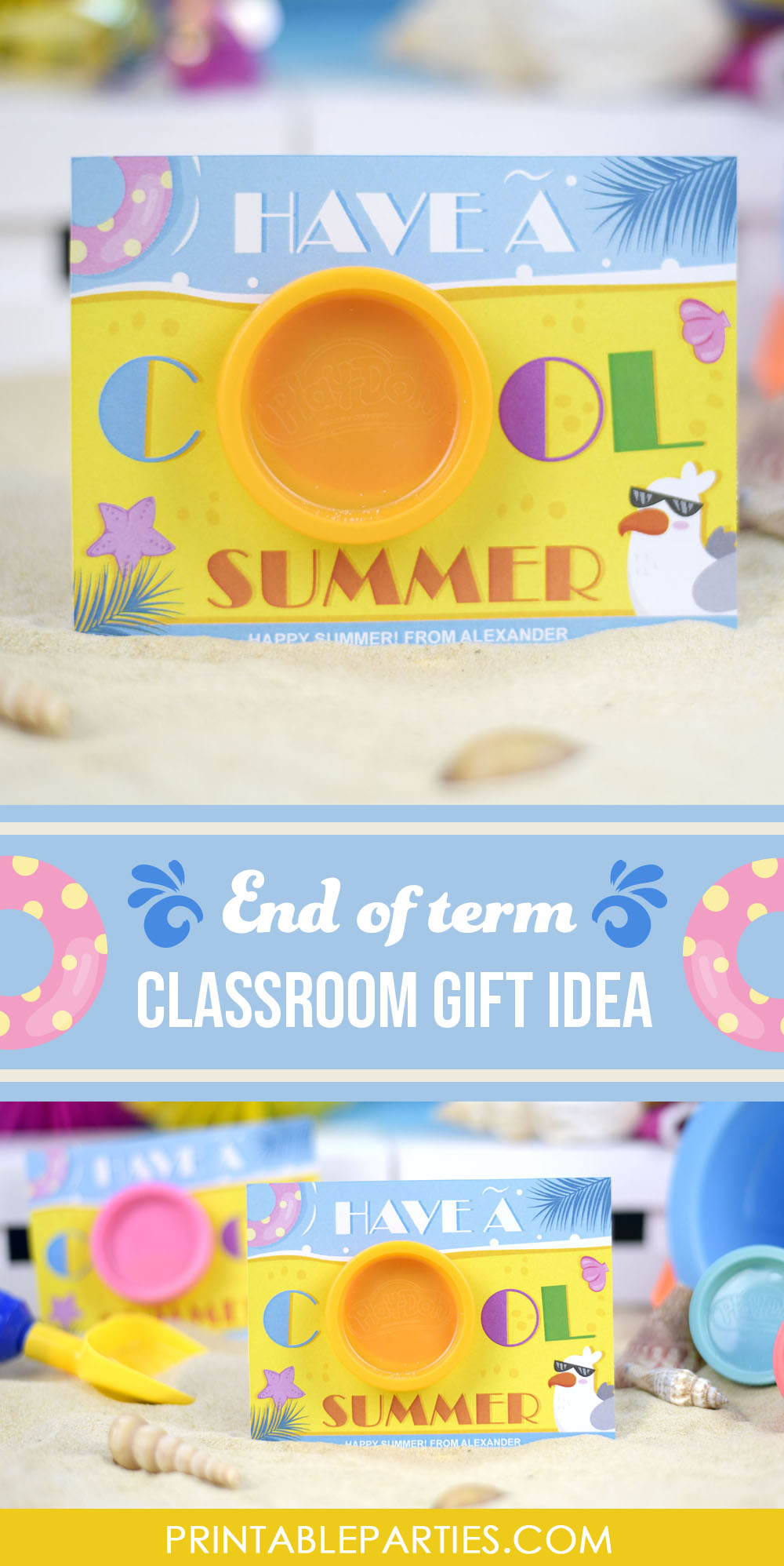End of term gift play doh holder End of term gift play doh holder